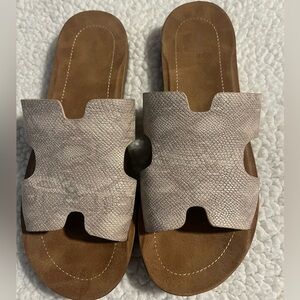 Corkys Snakeskin Sandals size 10